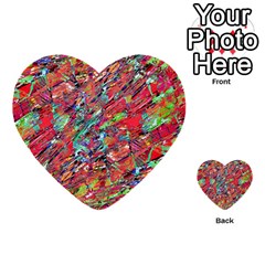 Expressive Abstract Grunge Multi-purpose Cards (heart)  by dflcprints