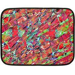 Expressive Abstract Grunge Fleece Blanket (mini) by dflcprints