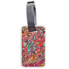 Expressive Abstract Grunge Luggage Tags (one Side) 