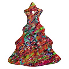 Expressive Abstract Grunge Ornament (christmas Tree)