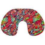 Expressive Abstract Grunge Travel Neck Pillows Front