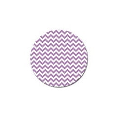 Lilac Purple & White Zigzag Pattern Golf Ball Marker (4 Pack)