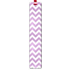 Lilac Purple & White Zigzag Pattern Large Book Mark by Zandiepants