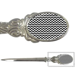 Black & White Zigzag Pattern Letter Opener by Zandiepants