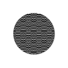 Modern Zebra Pattern Magnet 3  (round)