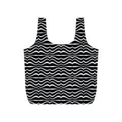 Modern Zebra Pattern Full Print Recycle Bags (s) 