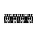 Modern Zebra Pattern Satin Scarf (Oblong) Front