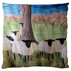 Counting Sheep Large Cushion Case (two Sides) by DeneWestUK