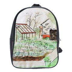 Watercolour Garden School Bags(large)  by DeneWestUK