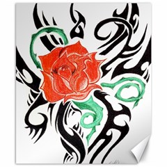Tribal Rose Canvas 8  X 10 