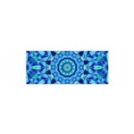 Blue Sea Jewel Mandala Satin Scarf (Oblong) Front