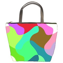 Retro Shapes                                   	bucket Bag by LalyLauraFLM