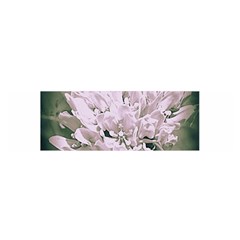 White Flower Satin Scarf (oblong)