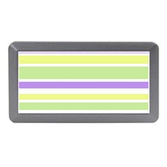 Yellow Purple Green Stripes Memory Card Reader (mini) by BrightVibesDesign