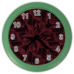 Sharp Tribal Pattern Color Wall Clocks by dflcprints