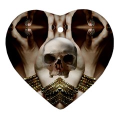 Skull Magic Ornament (heart)  by icarusismartdesigns