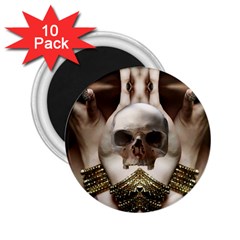 Skull Magic 2 25  Magnets (10 Pack)  by icarusismartdesigns