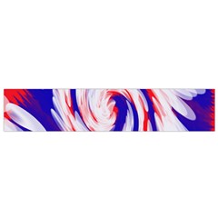 Groovy Red White Blue Swirl Flano Scarf (small) 