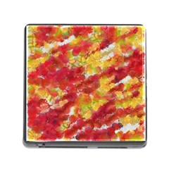 Colorful Splatters                                      			memory Card Reader (square) by LalyLauraFLM