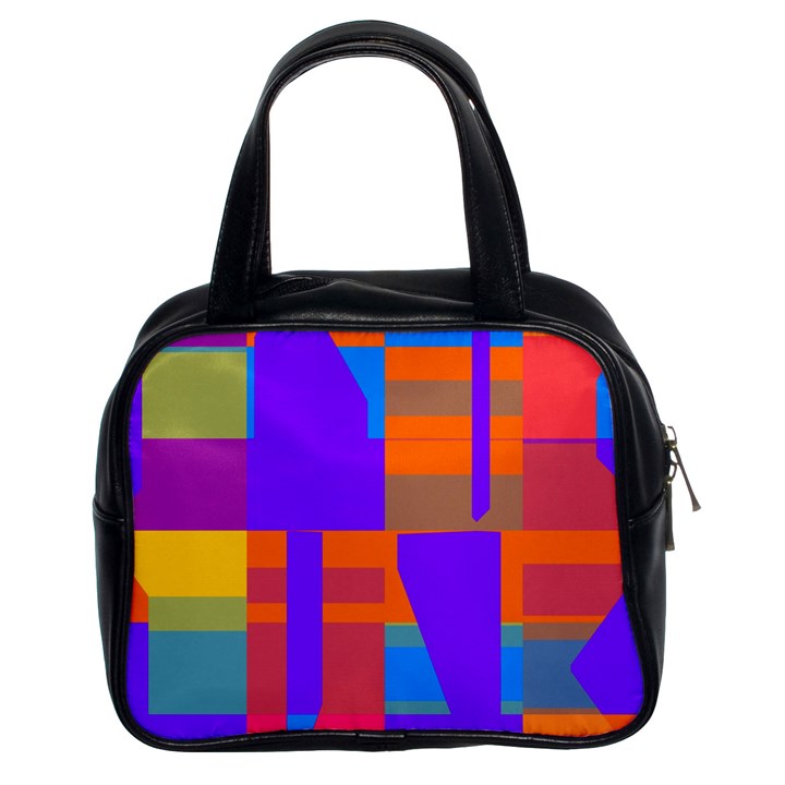 Misc colorful shapes                                           Classic Handbag (Two Sides)