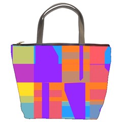 Misc Colorful Shapes                                           	bucket Bag by LalyLauraFLM