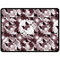 Ornate Modern Floral Fleece Blanket (large)  by dflcprints