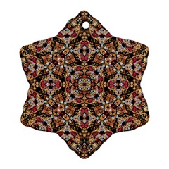 Boho Chic Snowflake Ornament (2-side) by dflcprints