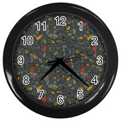 Abstract Reg Wall Clocks (black) by FunkyPatterns