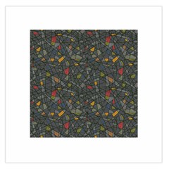 Abstract Reg Large Satin Scarf (square)