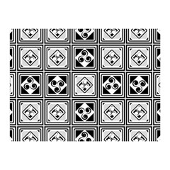 Black And White Double Sided Flano Blanket (mini) 