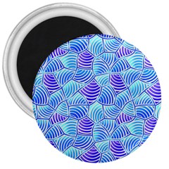 Blue And Purple Glowing 3  Magnets