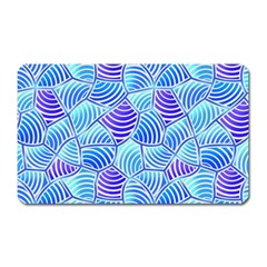 Blue And Purple Glowing Magnet (rectangular) by FunkyPatterns