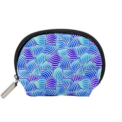 Blue And Purple Glowing Accessory Pouches (small)  by FunkyPatterns