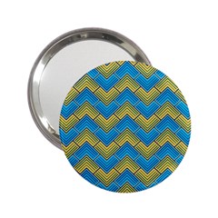 Blue And Yellow 2 25  Handbag Mirrors