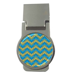 Blue And Yellow Money Clips (round) 
