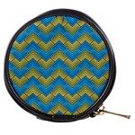 Blue And Yellow Mini Makeup Bags Front