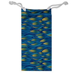 Blue Waves Jewelry Bags by FunkyPatterns