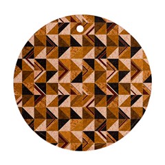 Brown Tiles Ornament (round) 