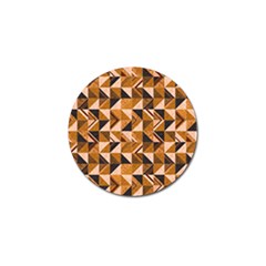 Brown Tiles Golf Ball Marker (4 Pack) by FunkyPatterns