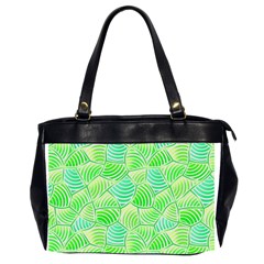 Green Glowing Office Handbags (2 Sides)  by FunkyPatterns