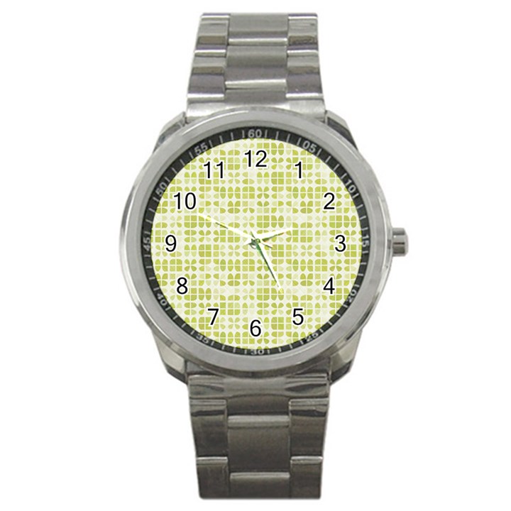 Pastel Green Sport Metal Watch