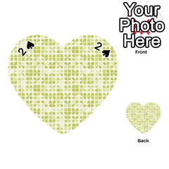 Pastel Green Playing Cards 54 (heart)  by FunkyPatterns