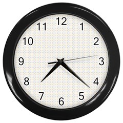 Pastel Pattern Wall Clocks (black) by FunkyPatterns