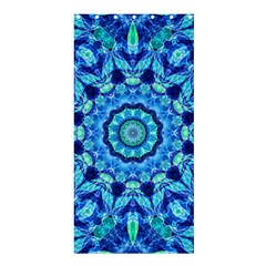 Blue Sea Jewel Mandala Shower Curtain 36  X 72  (stall) by Zandiepants