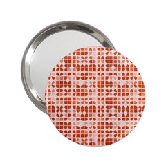 Pastel Red 2 25  Handbag Mirrors by FunkyPatterns