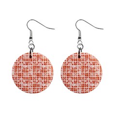 Pastel Red Mini Button Earrings by FunkyPatterns