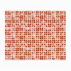 Pastel Red Small Glasses Cloth (2-side) by FunkyPatterns