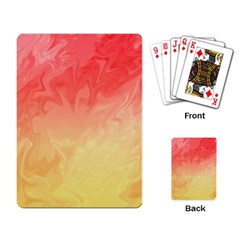 Ombre Orange Yellow Playing Card by BrightVibesDesign