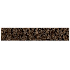 Brown Ombre Feather Pattern, Black,  Flano Scarf (large) by Zandiepants