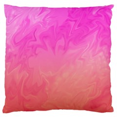 Ombre Pink Orange Standard Flano Cushion Case (one Side) by BrightVibesDesign